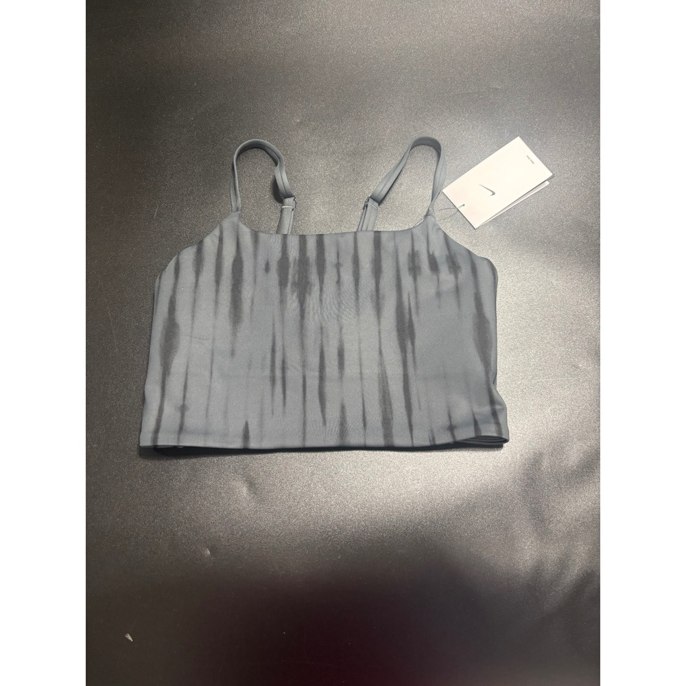 Nike One NEW Training Printed Light Support Sports Bra Convertible Black/Gray